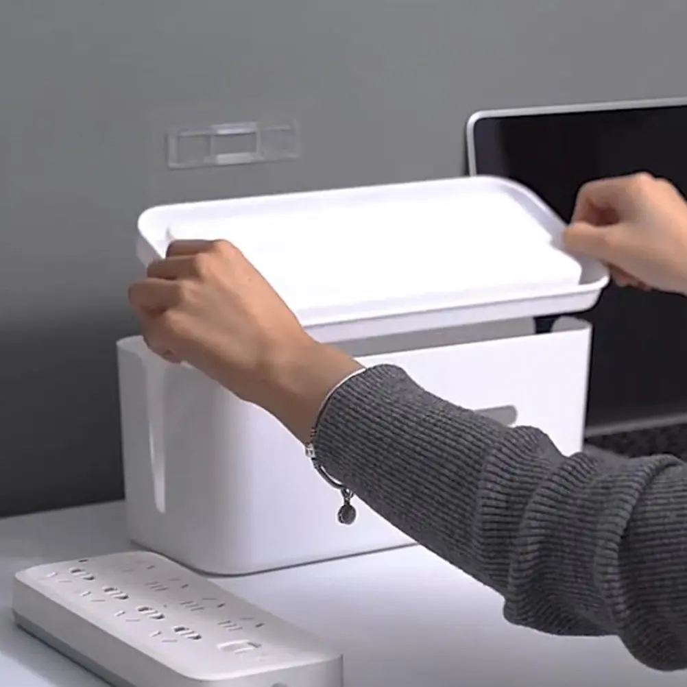 

Органайзер для проводов из АБС-пластика, настольный держатель для кабелей, коробка для зарядных кабелей, органайзер для силовых кабелей