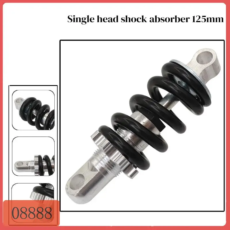 

Bicycle 125mm Rear Spring Shock Absorber 1pc Metal Suitable For Electric Scooters Bumper Cycling Components Parts Tool