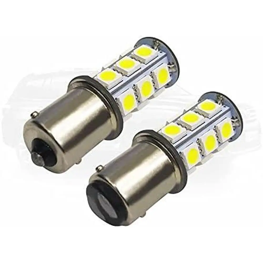 4Pcs Car 12V 6W 18LED 1156  Brake Reversal Taillight Bulb 6000K Driving Lamp White Super Bright High power LED