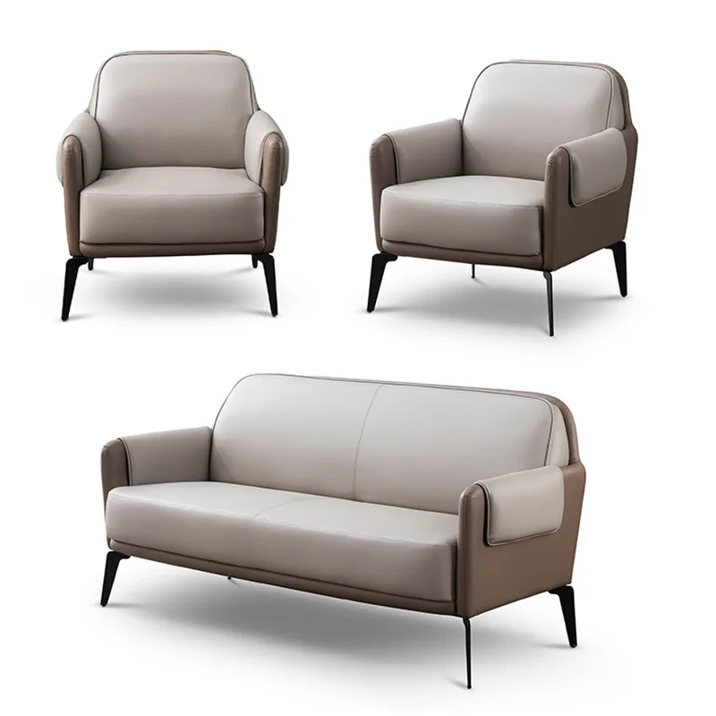 Modern Fashion Business Office Sofa Tea Table Reception and Reception Studio Leisure Office Sofa