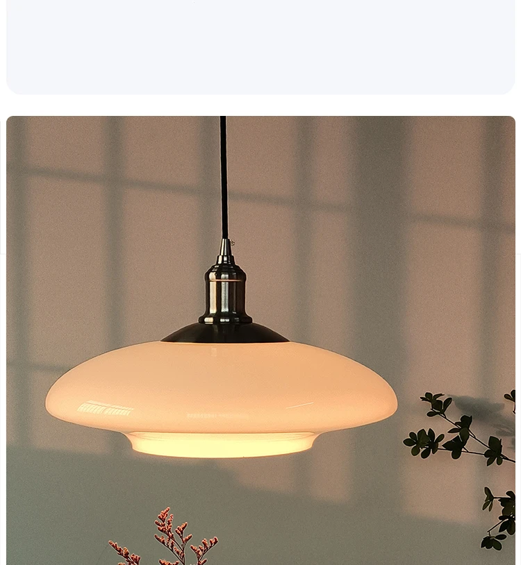 New Popular White Glass Nordic Modern Colorful Korea Style Living Room Kitchen Dinning Simple Pendant Lamps