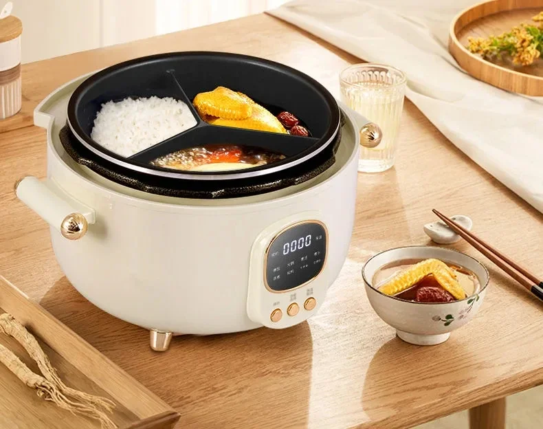 Hanpai electric pressure cooker home smart high pressure rice cooker Mandarin duck gallbladder three-compartment hot pot