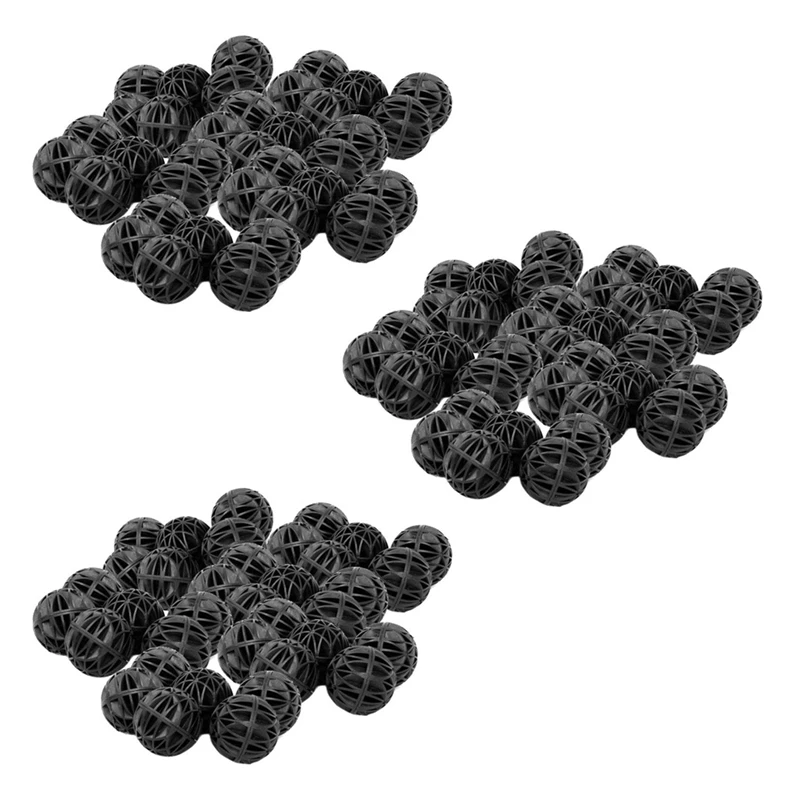 

300Pcs Aquarium Bio Balls Fish Tank Filters Black 16MM