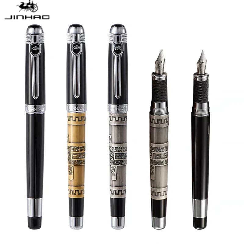 

Jinhao 189 Promise of Power Fountain Pen,Luxury Iridium Nib Calligraphy Pen 0.5mm Smooth Ink Flow For Beginner Experts Best Gift