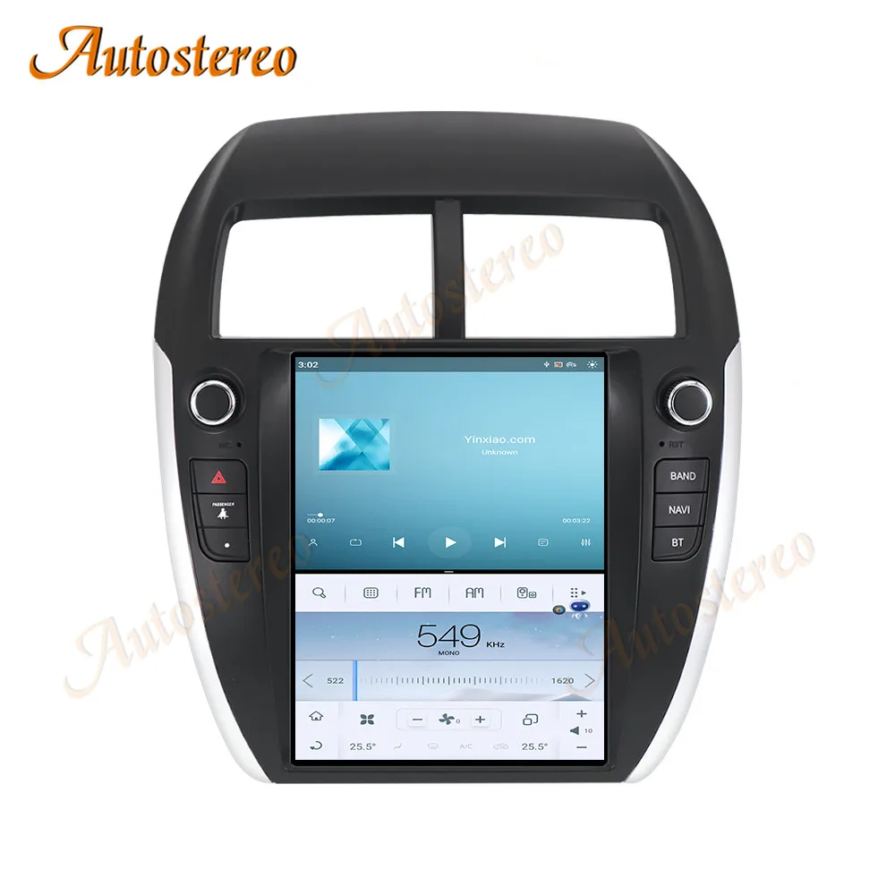 Reproductor Multimedia para coche, unidad principal de navegación de Radio automática, Carplay, Snapdragon, Android, estilo Tesla, Mitsubishi ASX, Outlander, RVR