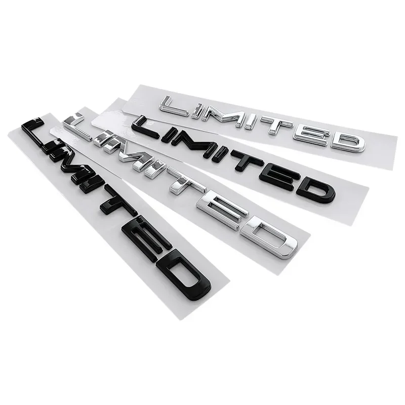 ABS Car Body Letter Emblem Rear Trunk Badge for Jeep LIMITED Wrangler Tj Jk Jl Grand Cherokee Commander Renegade Liberty
