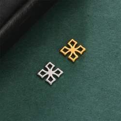 10pcs/ Lot Wholesale Geometry Charms Pendant Supplies Stainless Steel Tiny Pendants Accessories For DIY Jewelry Necklaces Making