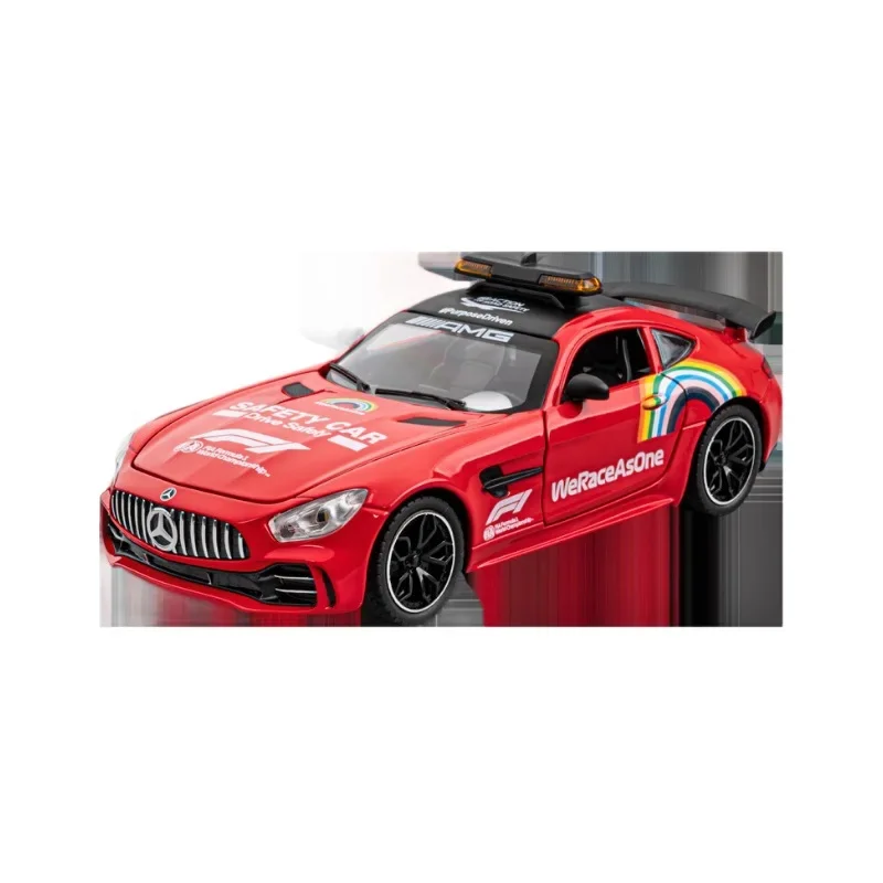 1:24 Mercedes-Benz GTR F1 safety car Alloy Model Scale Car Diecast Metal Sound＆Light Collecties Children Toy Vehicles Gift C382