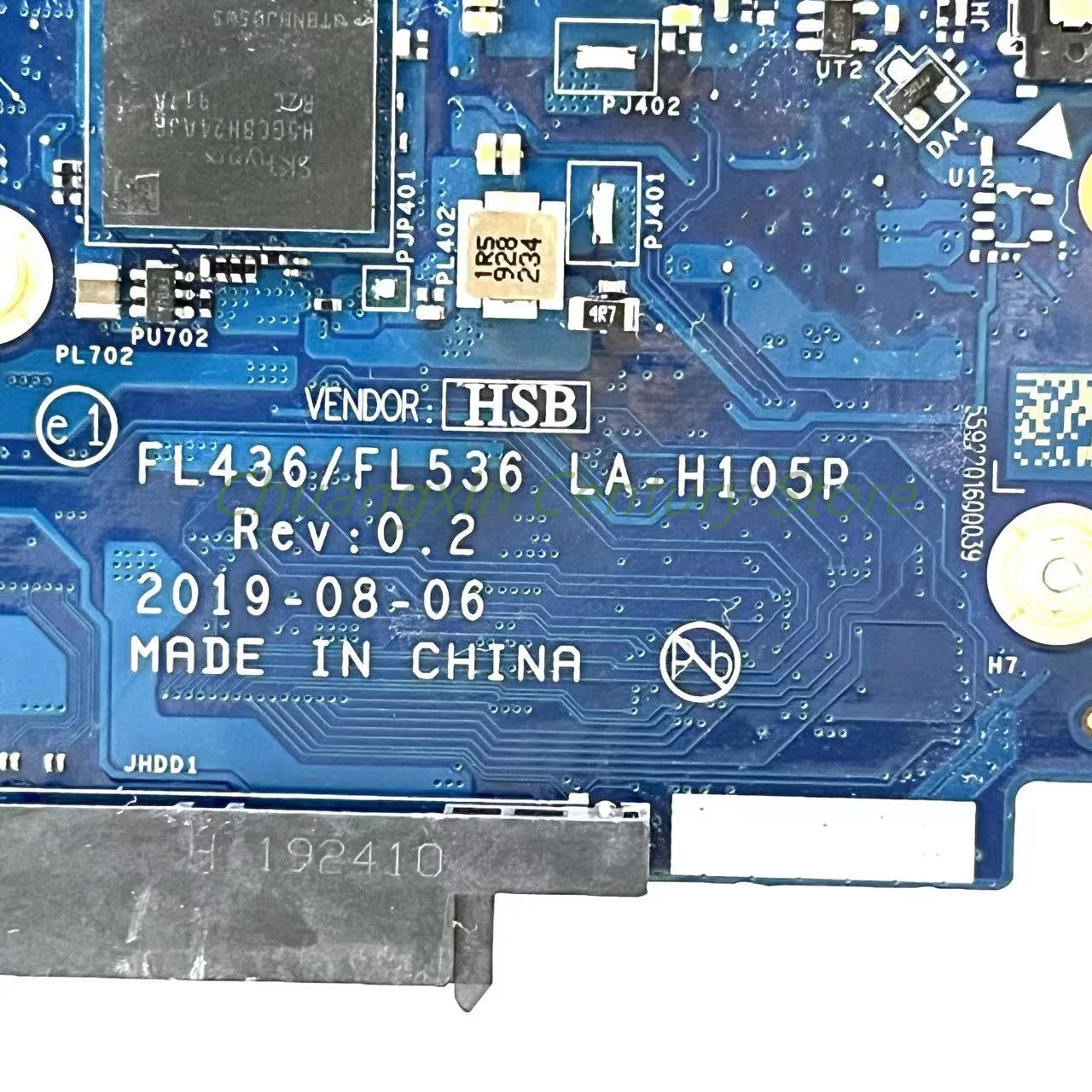 LA-H105P مناسب للكمبيوتر المحمول Lenovo S340-14IIL/15IIL اللوحة الأم وحدة المعالجة المركزية: I3 I5 I7-10TH GPU 2G RAM: 4G 100% اختبار موافق