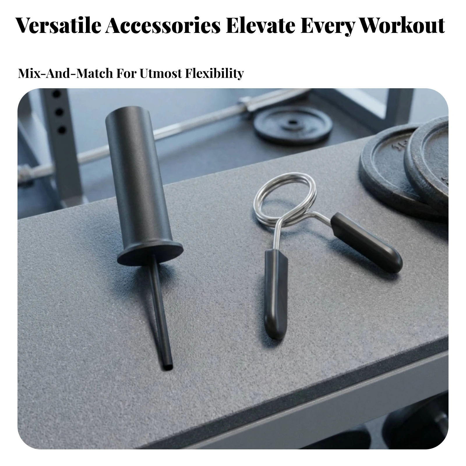 Fitness Gear Cylindrical Tooltool-Less Installation Squat Rack Weight Pin Metal Weight Plate Holder Pin - view 2
