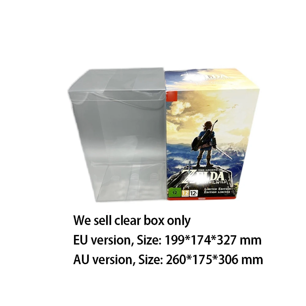 Transparent PET protective cover For Switch NS The Legend of Zelda: Breath of the Wild game storage display box Collection case