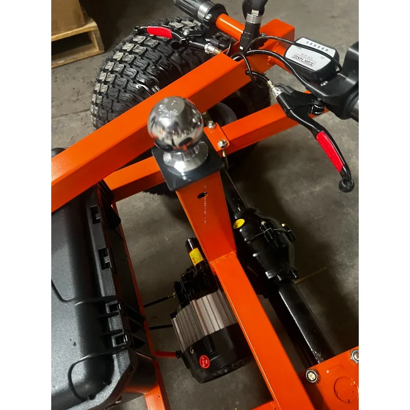 2800lbs Electric Power 3-Wheel Heavy Duty Trailer Mover 2' Ball Adjustment Electric Car Dolly Hitch Material Handling Equipment