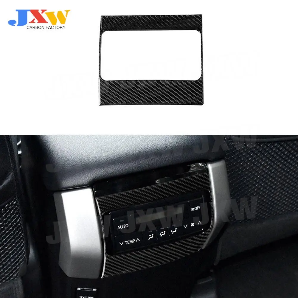 

Carbon Fiber Back Rear Seat Air Condition AC Outlet Vent Trim Frame Cover Sticker For Toyota Land Cruiser Prado 2010-2018