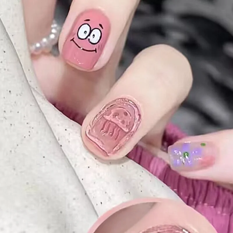 Cartoon Cute SpongeBob SquarePants Patrick Star Nail Stickers Water Cup Mobile Phone Case Decoration Stickers Wholesale