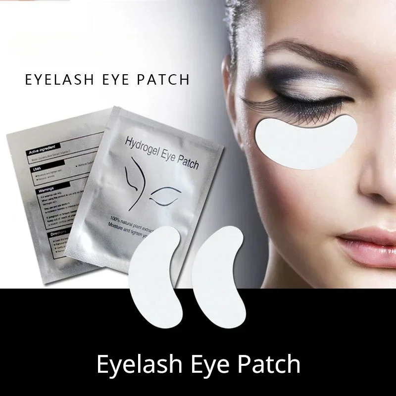 50pcs/Bag Eye Patches Eyelash Extension Under Eyelashes Fake Lashes Stickers Lash Extension Patches for Building Eyelid Stickers