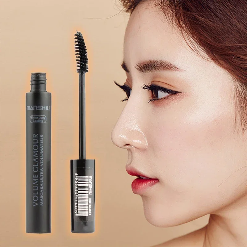 Mascara Silk Fiber Lengthening Enhances Waterproof Curling Fiber Mascara For Volume Intense Black Mascara Eyelash Extensions