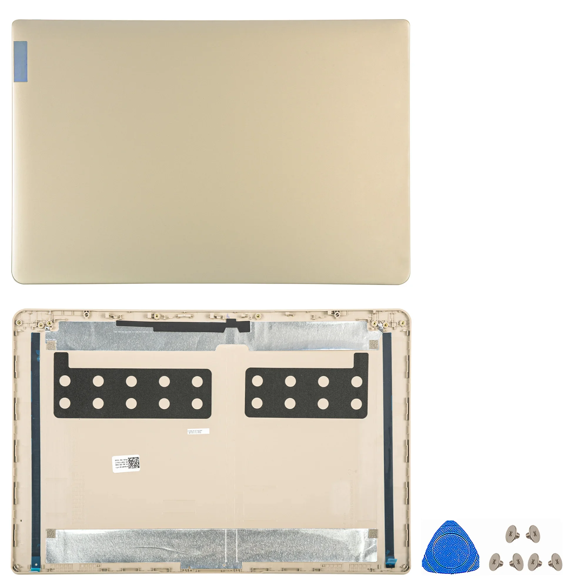 غطاء جديد لجهاز Lenovo IdeaPad 1 15ADA7 15AMN7 2022 للكمبيوتر المحمول LCD الغطاء الخلفي الإطار الأمامي مفصلات غطاء علوي ذهبي/فضي/أزرق اللون