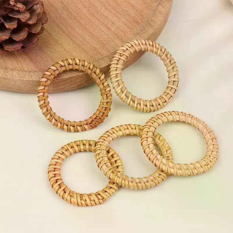 12 piezas de servilleteros boh - Home Decor Rattan reseña y precio