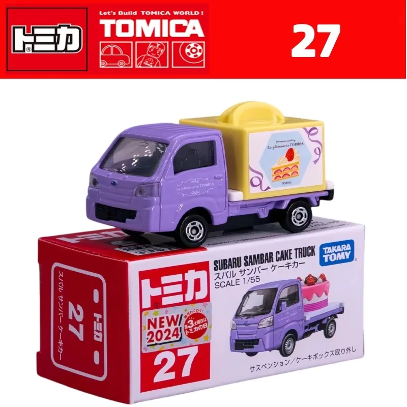 

Takara Tomy Tomica No.27 Subaru Sambar Cake Car Alloy Toys Motor Vehicle Diecast Metal Model Kids Xmas Gift Toys for Boys