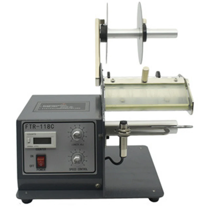New FTR-118C-120 Automatic Label Peeling Machine Barcode Self-adhesive Label Separator 5-120mm Tear and Peel Label Machine