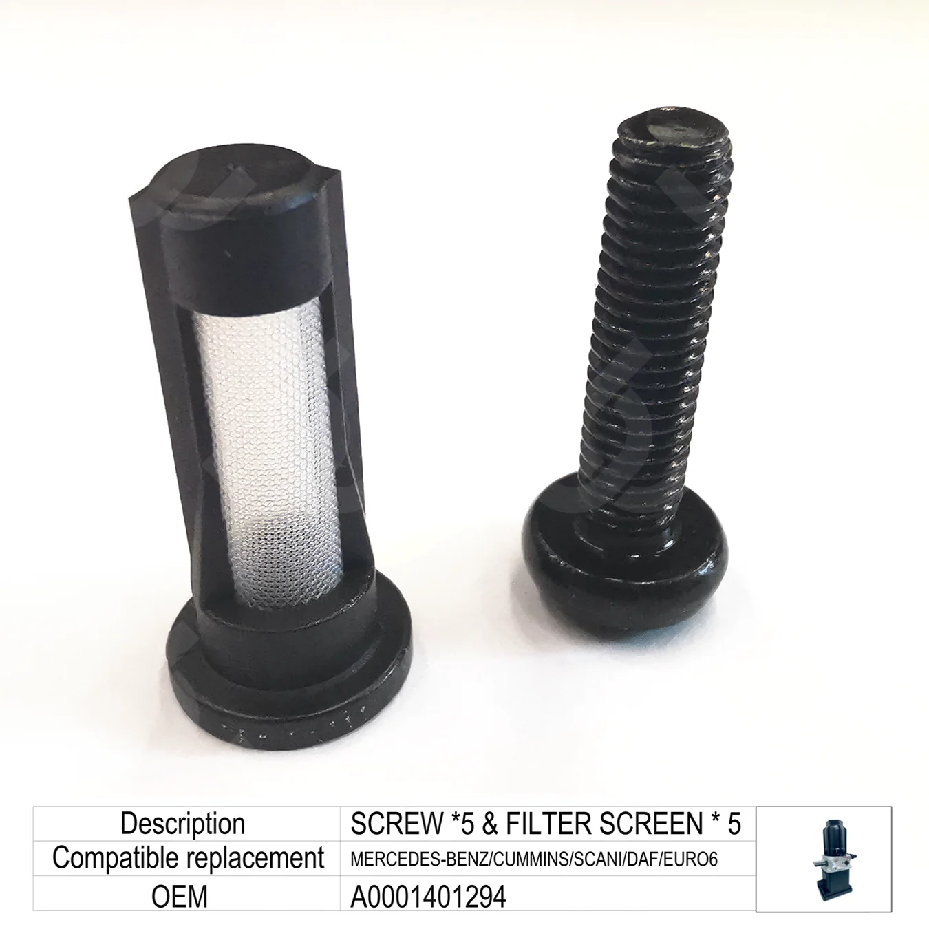 10 pieces/ 1 lot Adblue Filter Screen And Screw 2127598 Pump Accessories For UL2.2/MERCEDES-BENZ/Ecofit