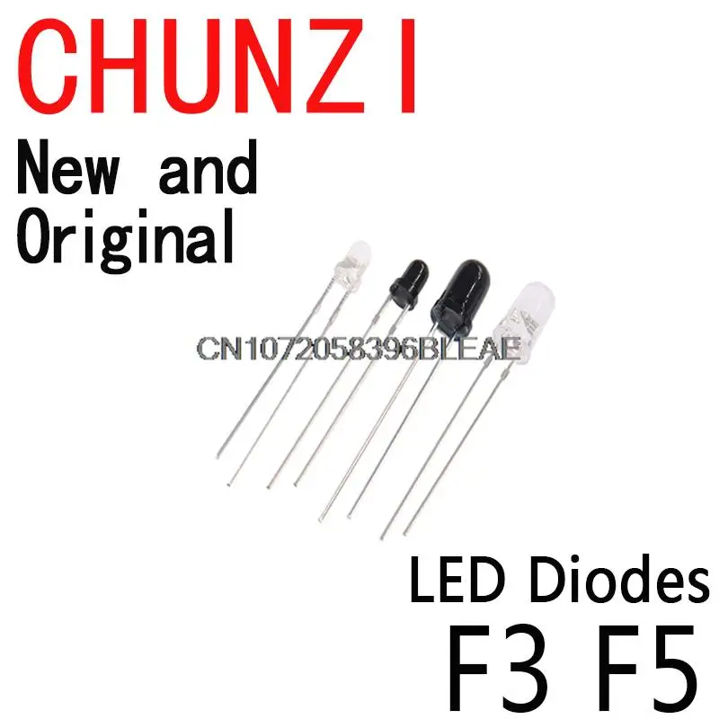 100PCS F3 F5 3MM 5M…