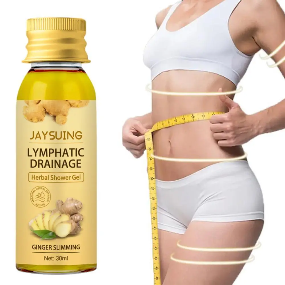 Ginger Slimming Losing Weight Cellulite Remover Lymphatic Drainage Herbal Shower Gel Beauty Health Firm Body Care