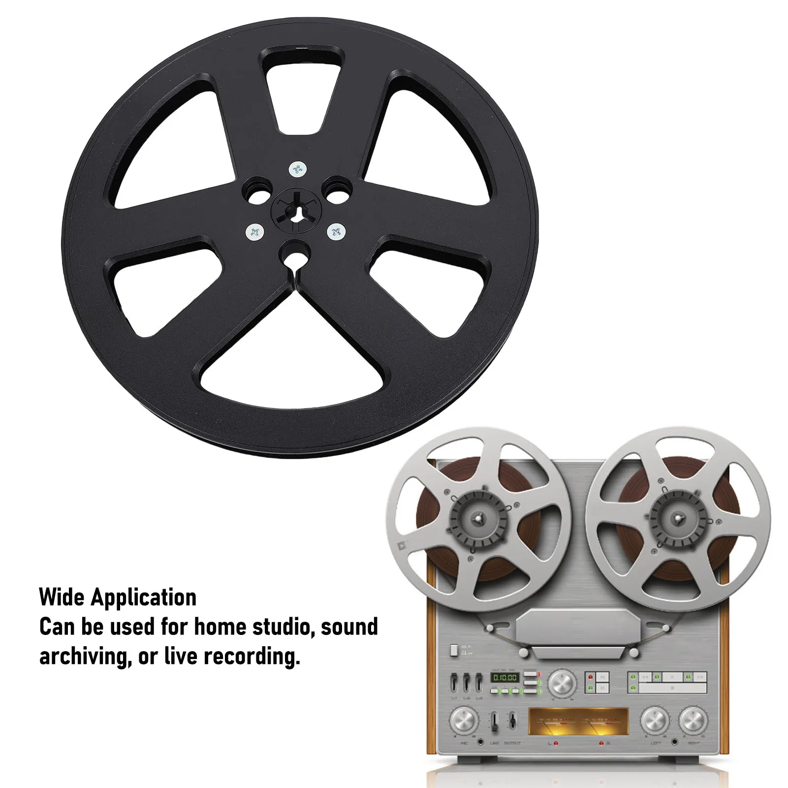 Take Up Reel 7 Inch High Hardness 6 Holes NAB Flange Empty Recording Sound Takeup Reel Replacement for ReVox Studer Take Up Reel