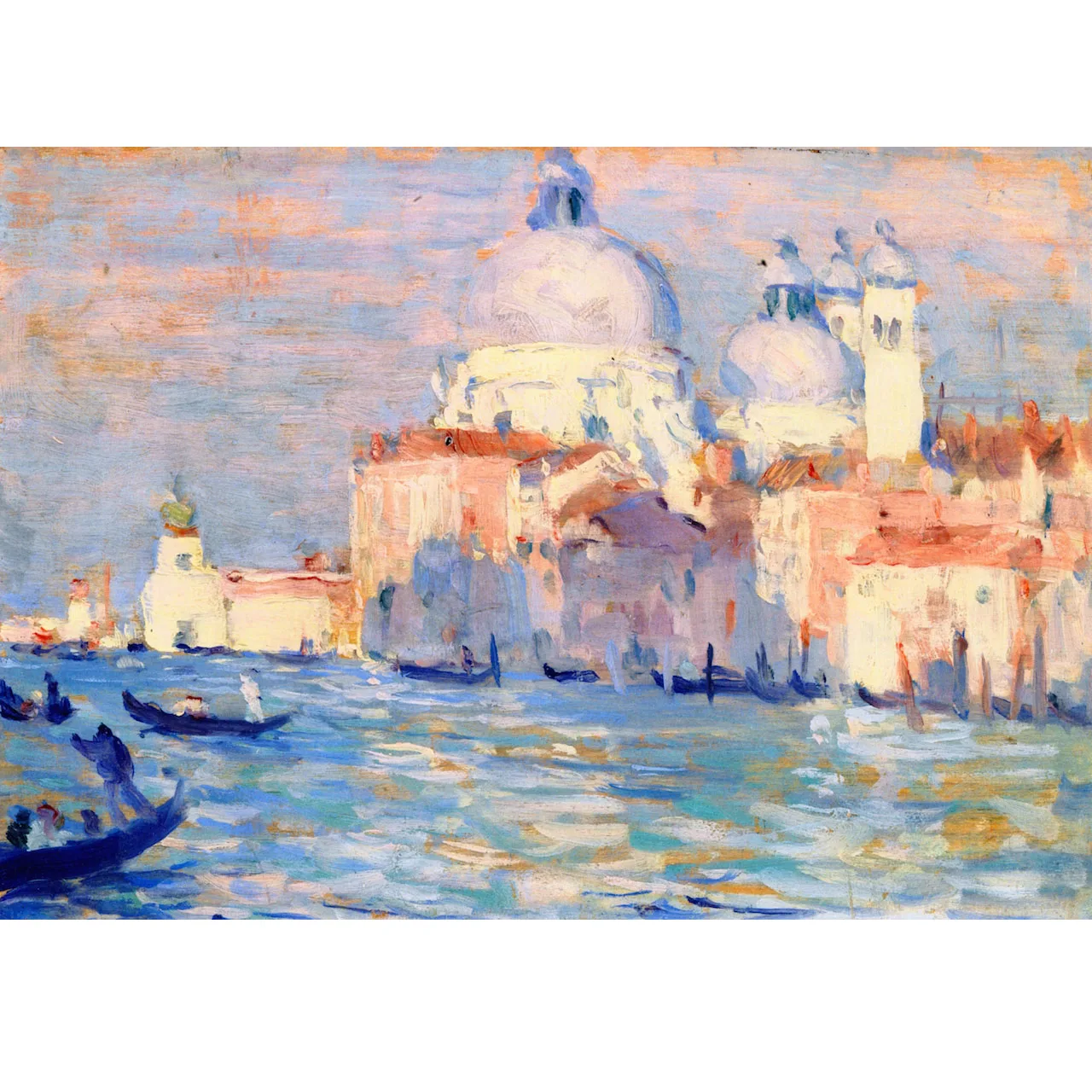 Handmade high quality reproduction of The Salute,Venice by Clarence Gagnon cityscape oil painting on canvas decoration for home