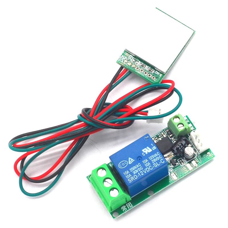 1-way capacitive touch key module 5V12V24V220V for computer power-on key self-locking/jogging function