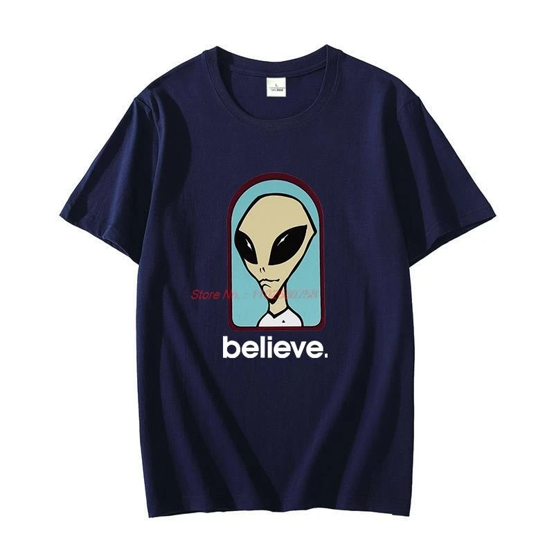 Alien Workshop Believe Speed Way Harajuku graphic t shirts Tees Tops Oversized t-shirt Summer Cotton T-shirt Men's clothing