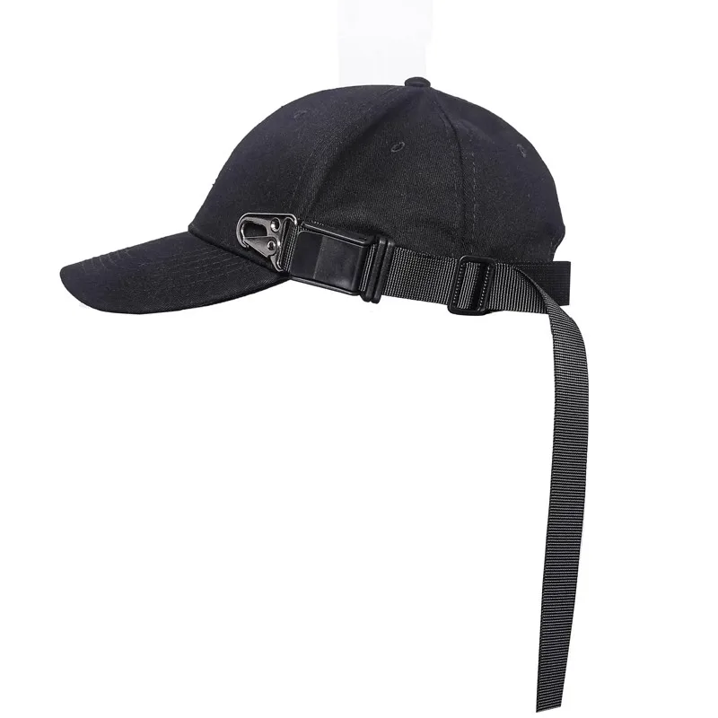 Black Baseball Cap Streetwear Men Women Unisex Snapback Cap 2023 Tactical Hip Hop Hat Bone Adjustable