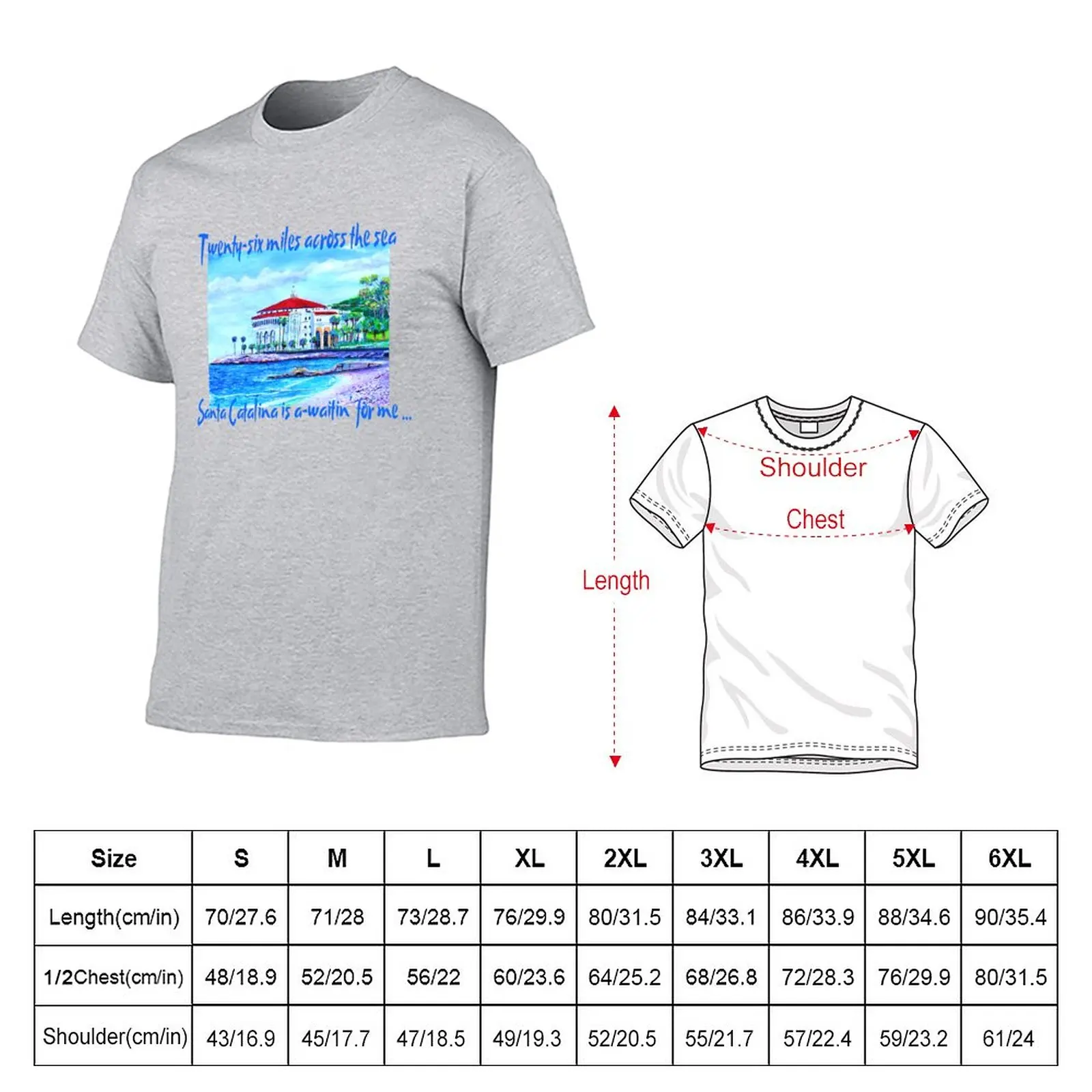 Catalina Island T-Shirt customizeds sports fans funny t shirts for men