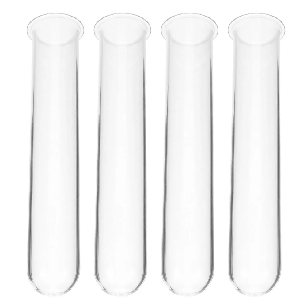 

4Pcs Transparent Test Tube Vases Glass Hydroponic Plant Holders for Propagation Desktop Planter Terrarium Wall Decor