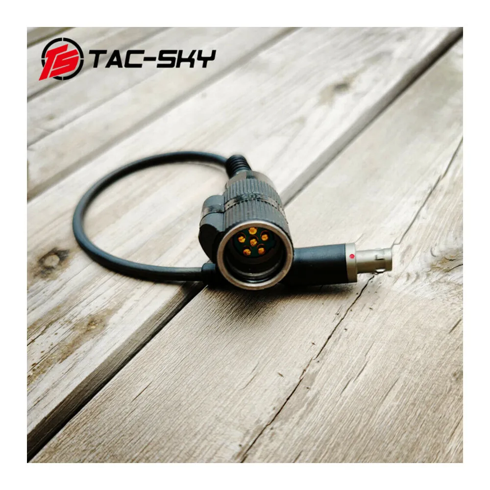 TS TAC-SKY Compatible With 6-Pin PRC 148 152 to INVISIO V60 Adapter Cable