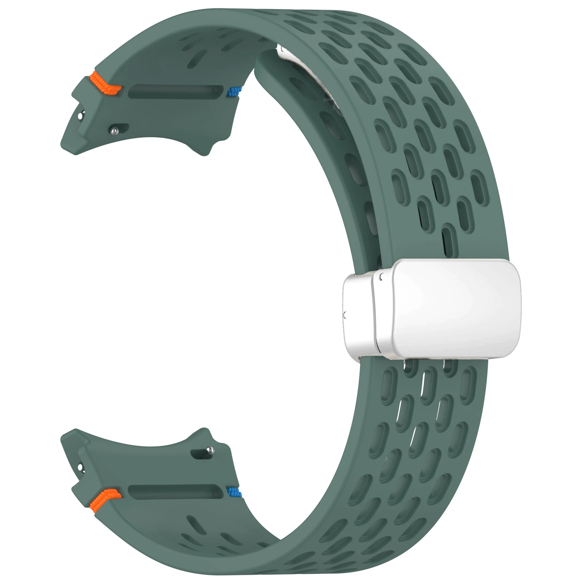 20 mm Magnetarmband für Samsung Galaxy Watch 4 5 Pro 6 7 7LTE 44 mm 40 mm Watch4/6 Classic Silikonband Keine Lücken Armband Correas – Detail 16