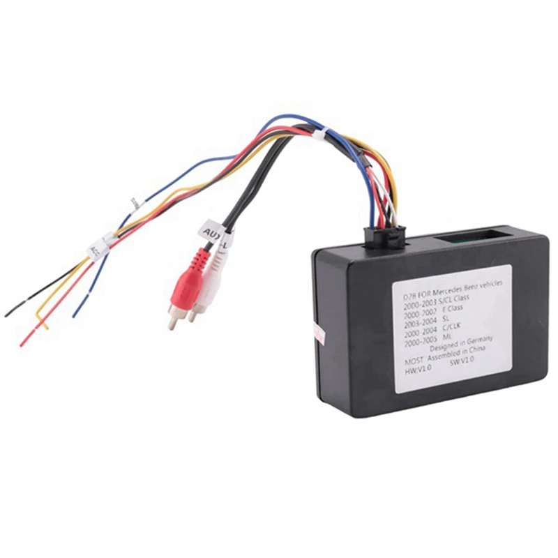 

D2B Digital Data Bus Car Stereo Fiber Optical Radio Decoder Amplifier Adapter Box For Mercedes Benz ML GL R E CLS Class