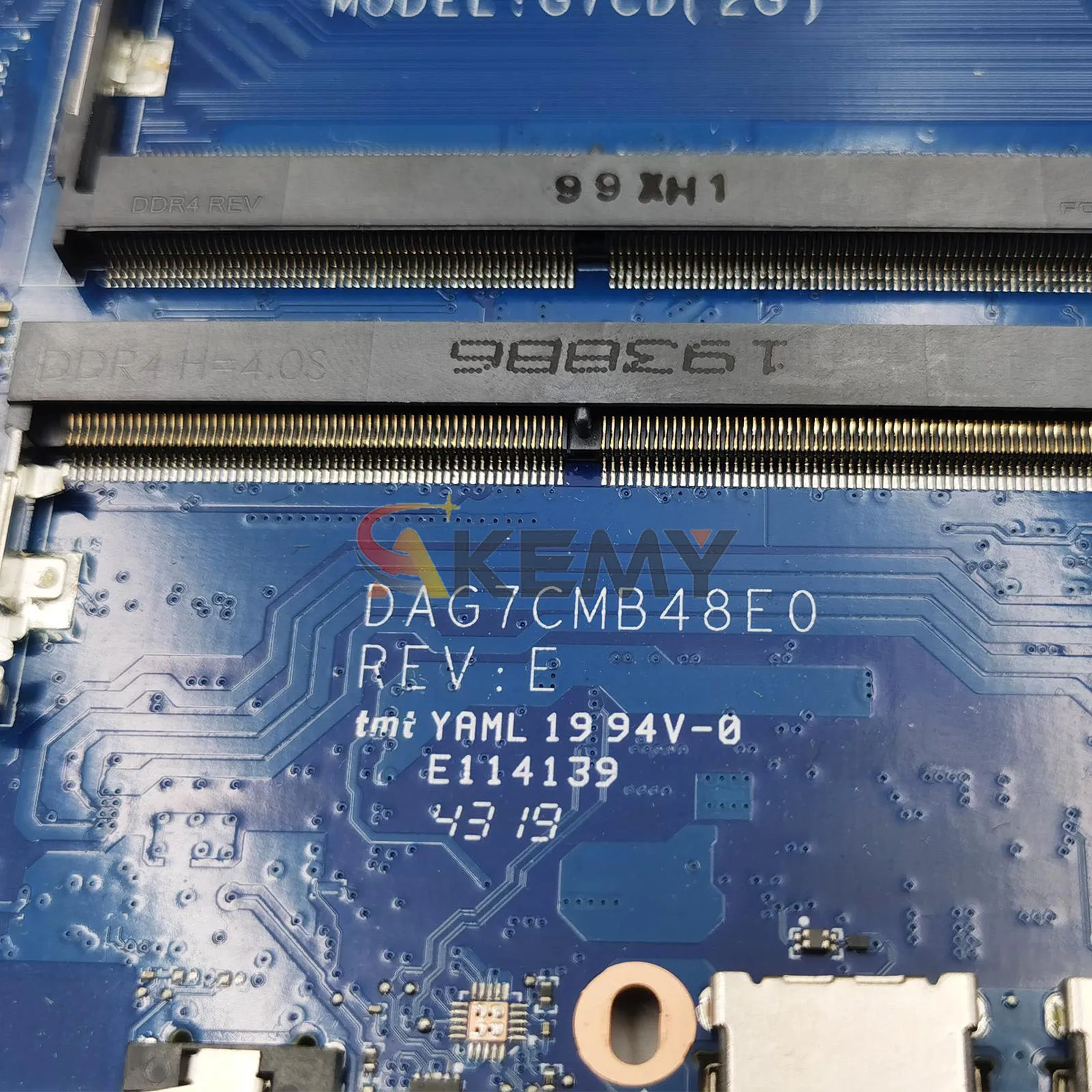 DAG7CMB48E0 untuk Motherboard Laptop HP Pavilion 15-CU dengan CPU i3 i5 i7 Generasi ke-8 UMA L36254-601 L36254-001 100% Sepenuhnya Diuji