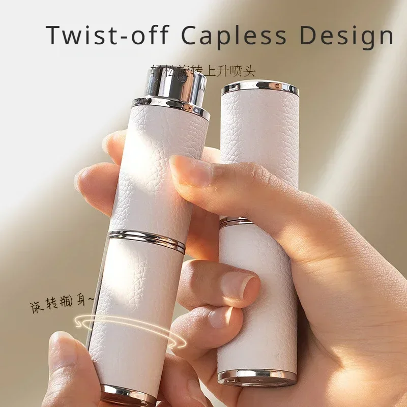 8ml Portable Mini Refillable Perfume Bottle High-end Leather Sub-bottling Travel Empty Cosmetic Containers Spray Atomizer refill