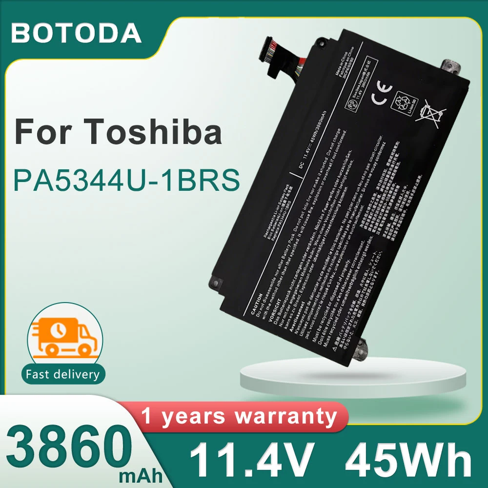 BOTODA PA5344U-1BRS 11.4V 45Wh 3860mAh ノートパソコンバッテリー  東芝 Dynabook: BJ65/FSシリーズ用充電式バッテリー