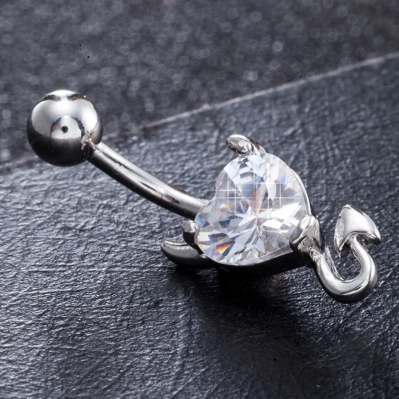 DELYSIA KING Stainless Steel Belly Button