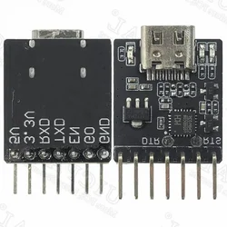 CH9102F Downloader Module Chip Program Burning for ESP32 MINI TYPE-C USB to UART RS232 RS485 Serial Port Download 7Pin