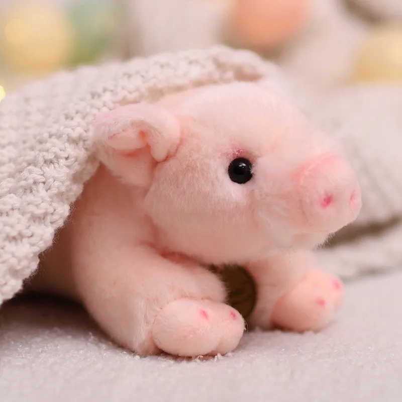 

20cm/40cm Cute Lifelike Pig Plush Toy Stuffed Soft Animal Simulation Piggy Doll for Girls Toys for Boy Birthday Gift