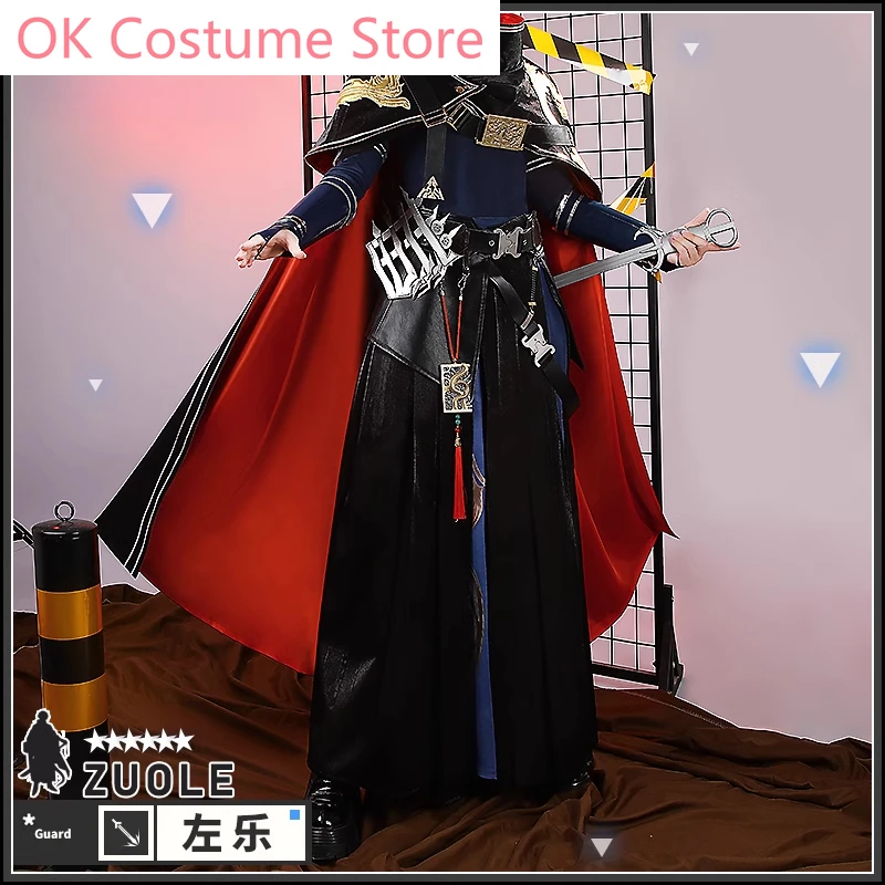 

Arknights Zuo Le, комплект костюмов для косплея с накидкой OK-костюм Left Le Game, вечерние костюмы для ролевых игр, наряды на Хэллоуин
