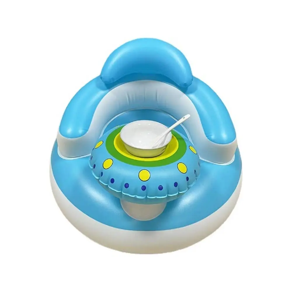 Cartoon Inflatable Baby Sofa Music Feature Self-Inflatable Infant Inflatable Seating Chair PVC Folding Children Bath Stool