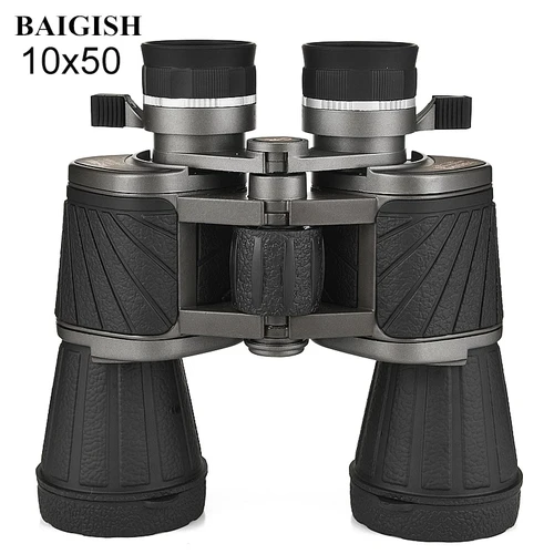 Baigish-prismáticos rusos de 10x50, potente telescopio militar de visión nocturna Lll, profesional, resistente al agua para caza, observación de aves