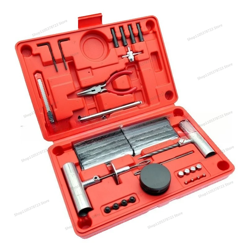 For Red 60-piece Set 69-piece Set 86-piece  Car Tire Repair Tool  Emergency Box 2