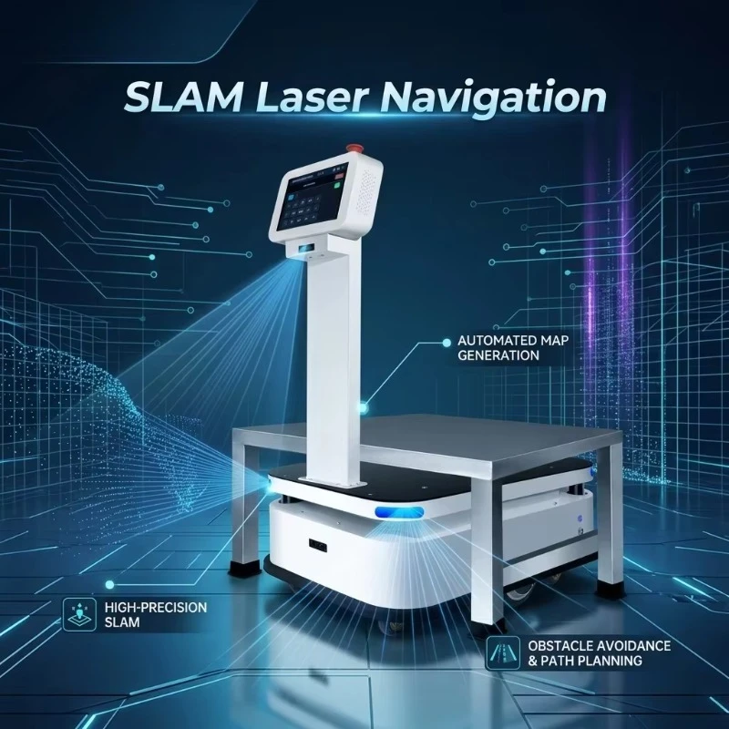AMR Delivery Robot No Need Pre-Laid Track Autonomous Delivery Robot Quick Deployment For Frequently Adjusted Factory Production