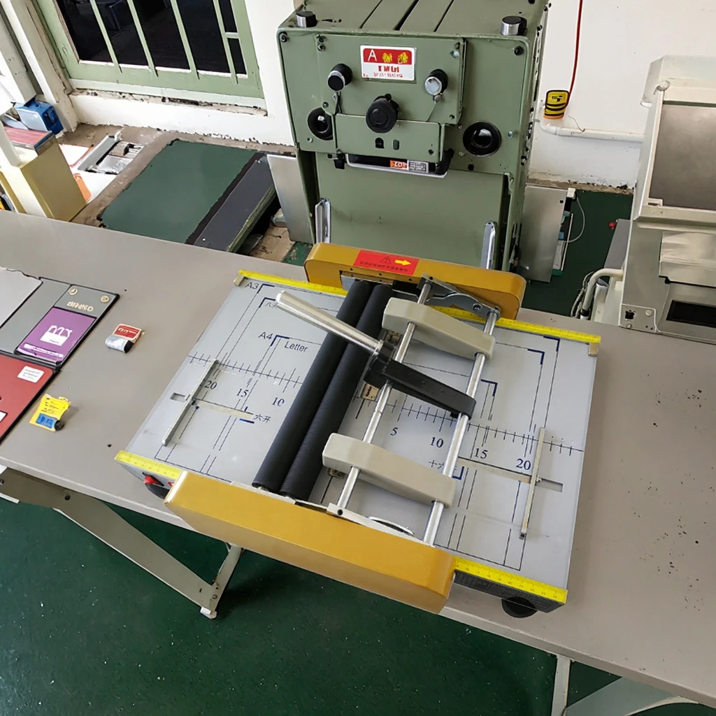 

A3 Desktop Semi-Automatic Stapling Folding Booklet Maker Machine with PLC High-Speed Coated Paper Folding