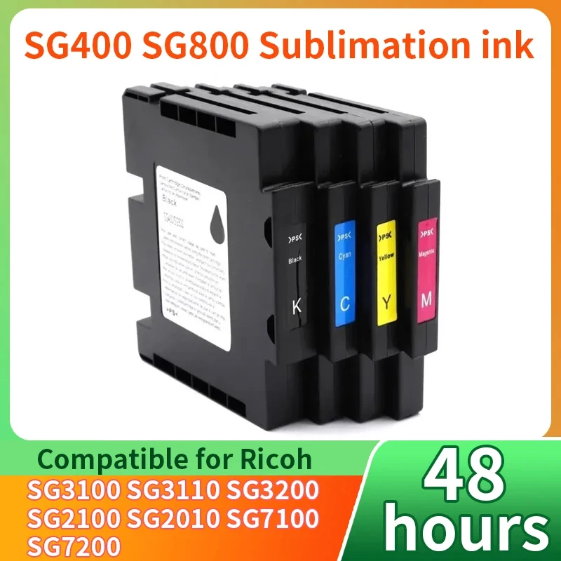 SG400 SG800 sublimation ink cartridges, heat transfer Sawgrass for Ricoh SG3100 3100SNW SG3100 SG2100 SG2010L SG3110 Printer